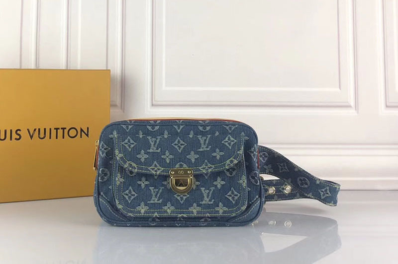 Louis Vuitton M44466 Bumbag Bag Monogram Denim Blue