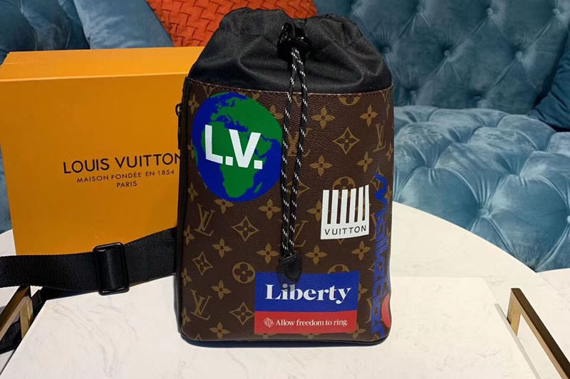 Louis Vuitton M44625 LV Chalk Sling Bag Monogram canvas Brown