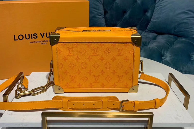 Louis Vuitton M44723 LV Soft Trunk Bags Yellow Monogram Denim