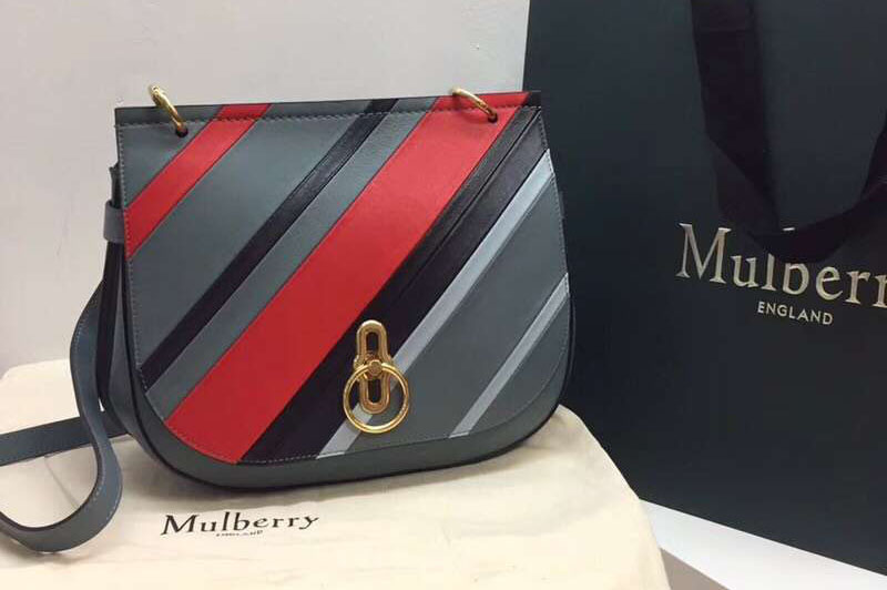 Mulberry Amberley Satchel Medium Bags Original Leather Grey/Red/Black/Blue