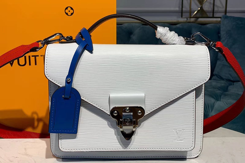 Louis Vuitton M50377 LV Soft Trunk Messenger Bags White Epi Leather