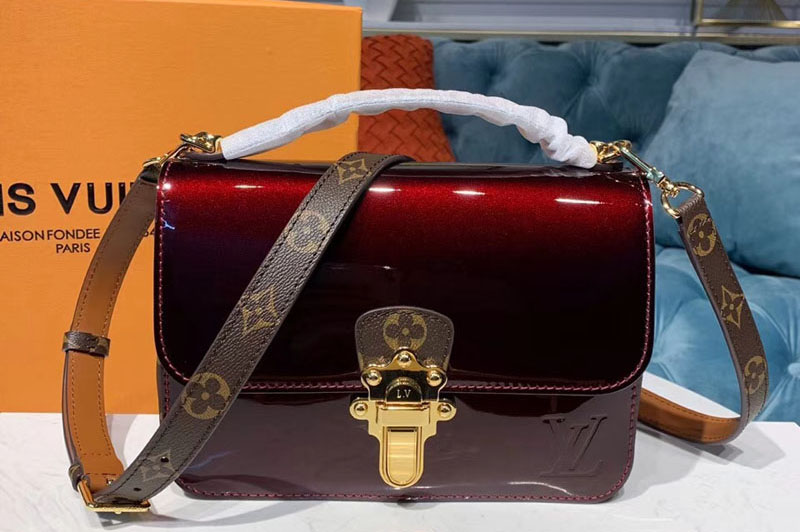Louis Vuitton M51953 LV Cherrywood BB Bags Bordeaux Patent Leather