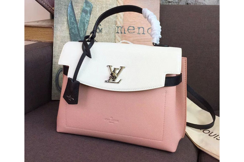 Louis Vuitton M52787 LV Soft Calfskin Lockme Ever Bags Pink