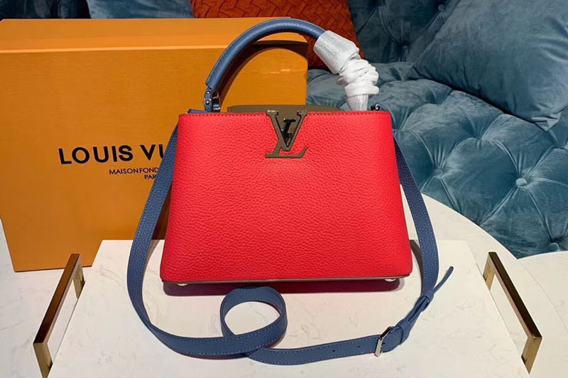 Louis Vuitton M90334 LV Capucines BB Bags Red Taurillon leather