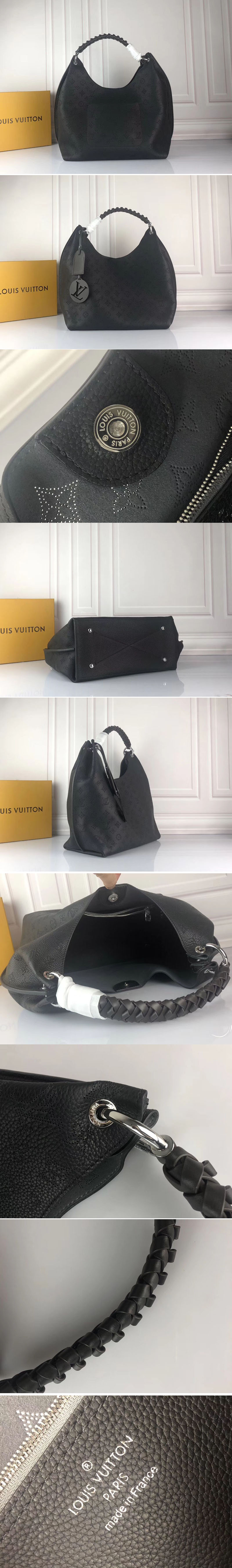 Louis Vuitton M52950 LV Carmel hobo bag Mahina Leather Black [M53188-j603] - $369.00 : Replica ...