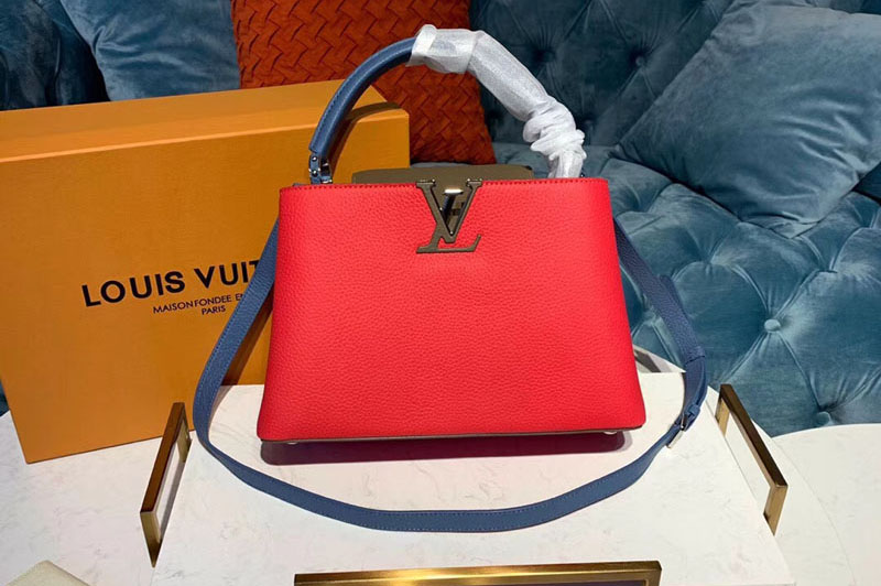 Louis Vuitton M54875 LV Capucines PM Bags Red Taurillon leather