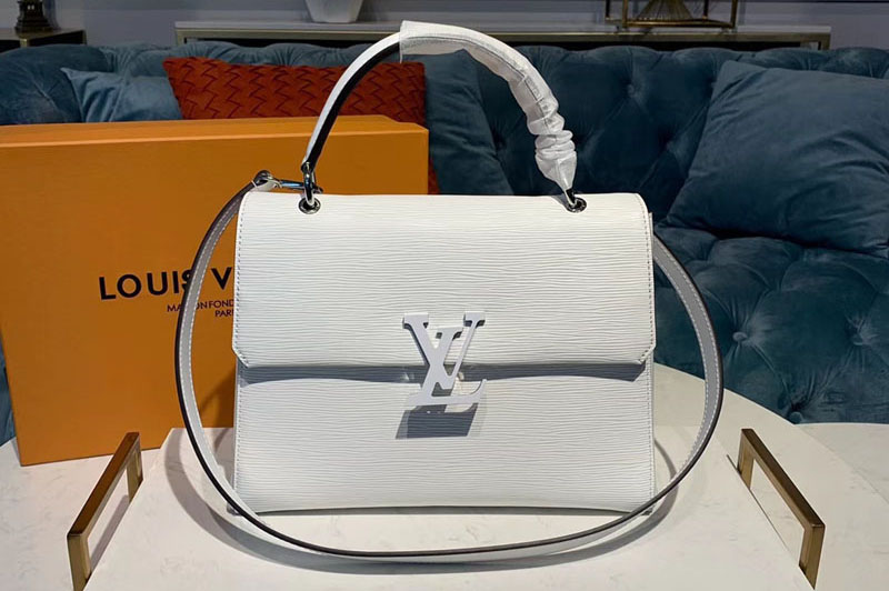 Louis Vuitton M53690 LV Grenelle MM Bags White Epi Leather
