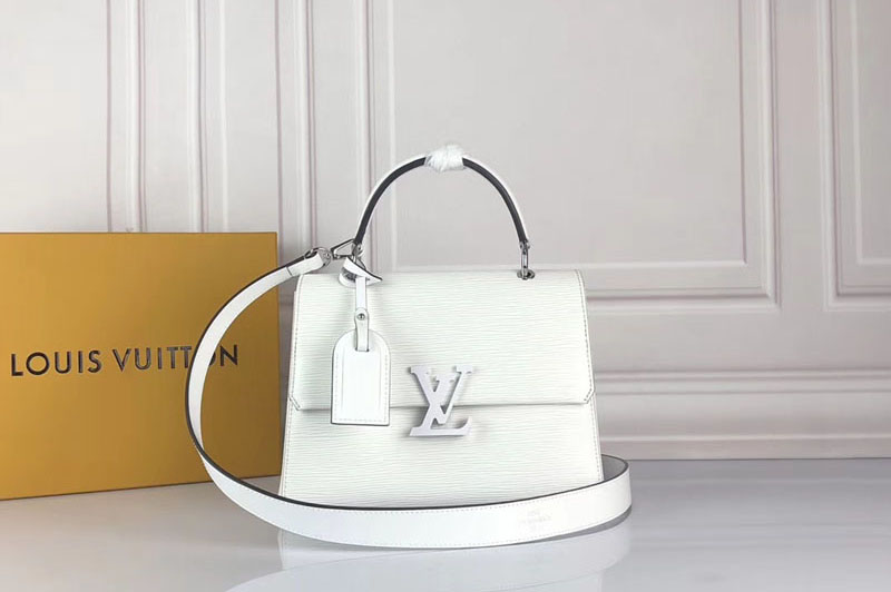 Louis Vuitton M53834 LV Grenelle PM Bags Epi Leather White