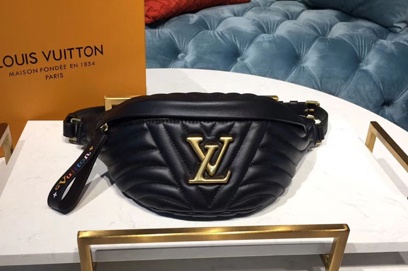 Louis Vuitton M53750 LV New Wave Bumbag Black Leather