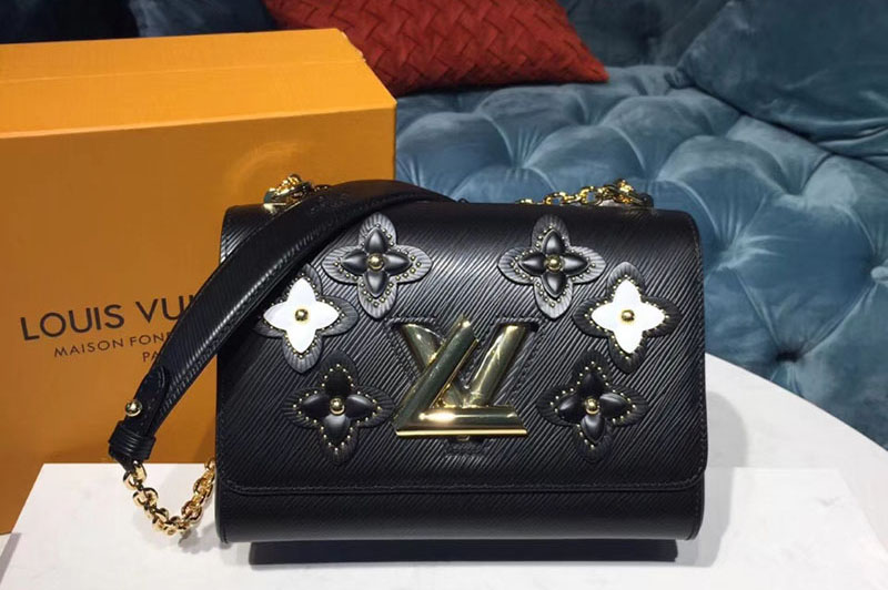 Louis Vuitton M53762 LV Twist MM Bags Epi Leather Black