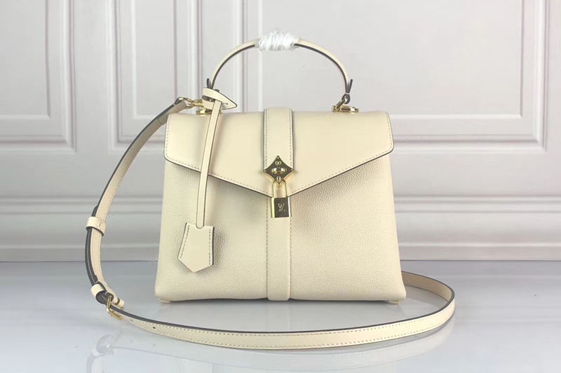 Louis Vuitton M53822 LV Rose Des Vents PM Bags Cream Calf Leather