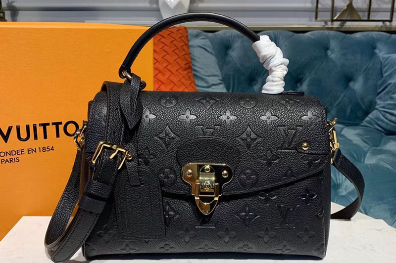Louis Vuitton M53941 LV Georges BB Bags Black Monogram Empreinte Leather