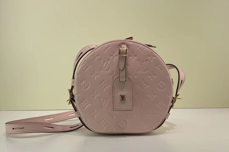 Louis Vuitton M54100 LV Boite Chapeau Souple Bags Pink Monogram Vernis Leather
