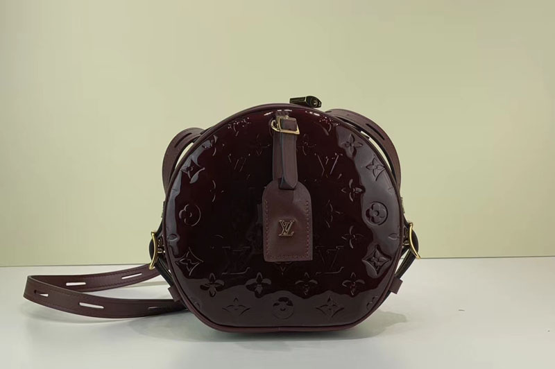 Louis Vuitton M54100 LV Boite Chapeau Souple Bags Wine Monogram Vernis Leather