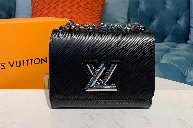 Louis Vuitton M50332 LV Twist PM chain bags Black Epi leather