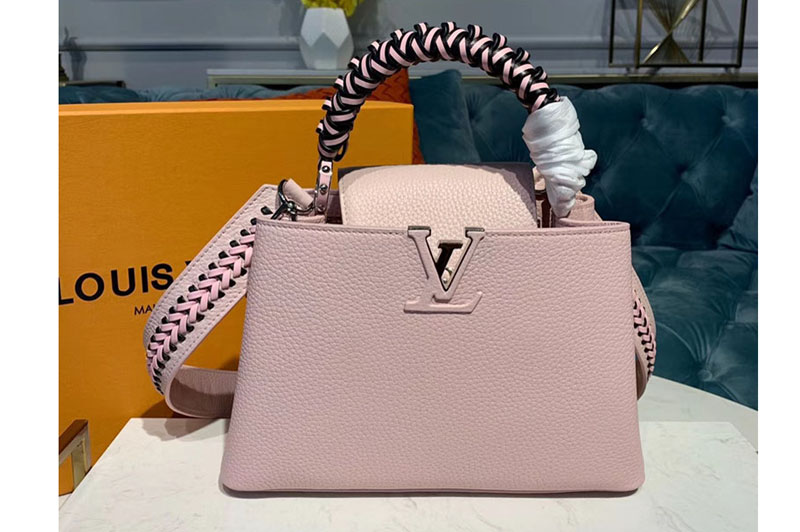Louis Vuitton M55236 LV Capucines BB Bags Pink Taurillon Leather