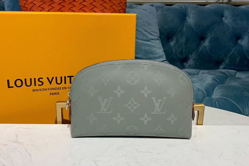 Louis Vuitton M60024 LV Cosmetic Pouch PM Bags Monogram Titanium Canvas