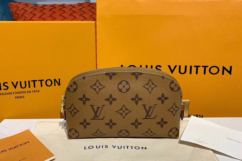 Louis Vuitton M60024 LV Cosmetic Pouch PM Bags Brown Monogram Canvas
