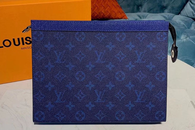 Louis Vuitton M61692 LV Pochette Voyage MM Bags Blue Monogram Canvas
