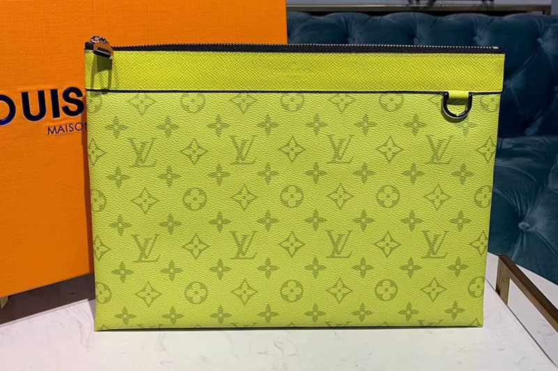 Louis Vuitton M62291 LV Discovery Pochette Bags Green Monogram Canvas
