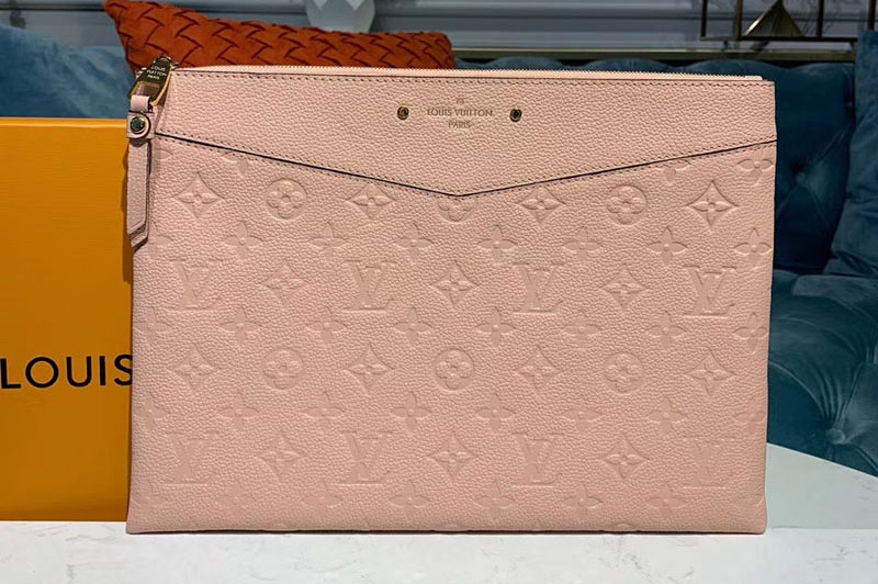 Louis Vuitton M62938 LV Daily Pouch Bags Rose Poudre Monogram Empreinte Leather