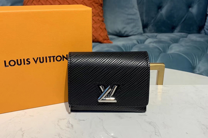 Louis Vuitton M63322 LV Twist XS Wallet Black Epi leather