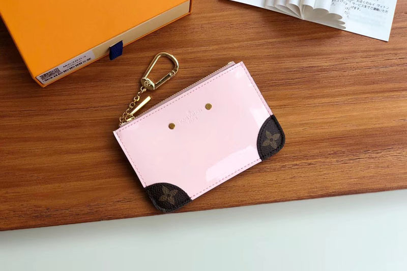 Louis Vuitton M63853 LV Venice Key Pouch Pink Patent Leather