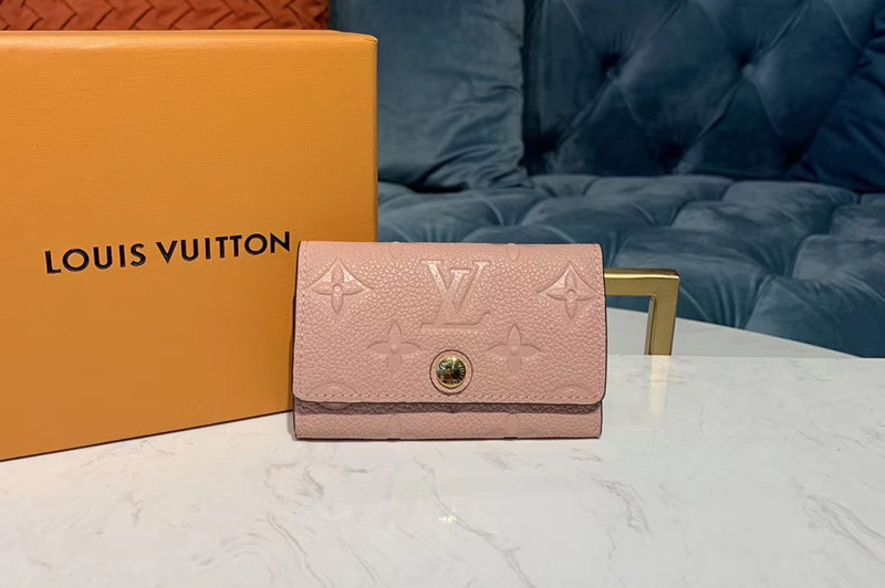 Louis Vuitton M63708 LV 6-Key Holder Pink Monogram Empreinte leather