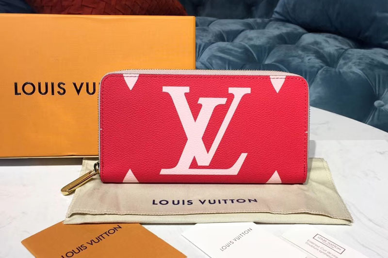 Louis Vuitton M67550 LV Zippy Wallet Monogram coated canvas Red