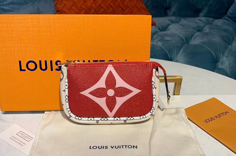 Louis Vuitton M67579 LV Mini Pochette Accessoires Red/Pink Monogram Canvas