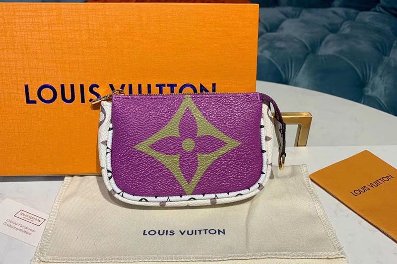 Louis Vuitton M67579 LV Mini Pochette Accessoires Purple Monogram Canvas