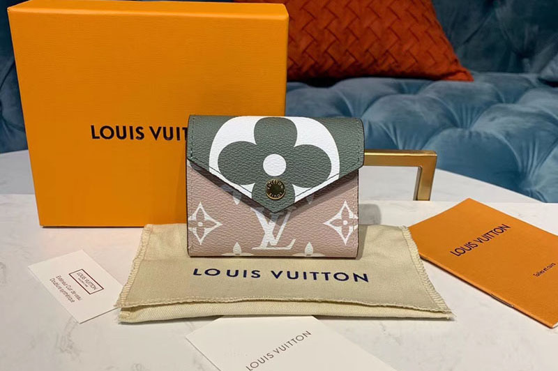 Louis Vuitton M67640 LV Zoe Wallet White/Khaki Monogram Canvas