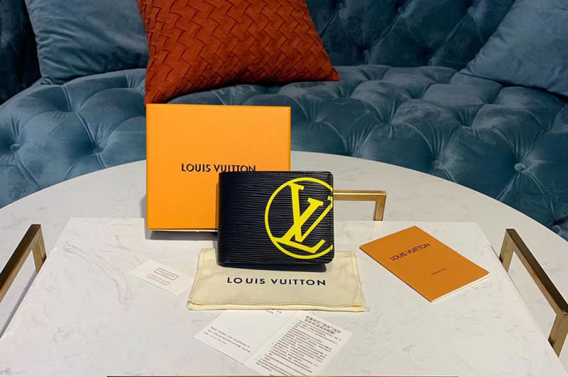 Louis Vuitton M67907 LV Multiple Wallet Black Epi Leather