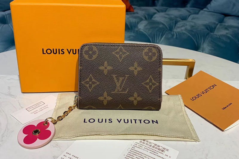 Louis Vuitton M68312 LV Zippy Coin Purse Monogram Canvas Pink