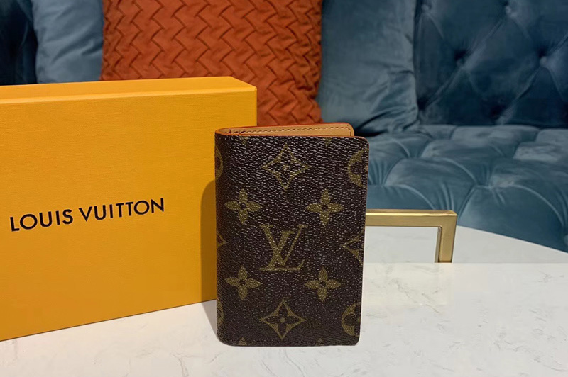 Louis Vuitton M68905 LV Pocket Organizer Wallet Monogram canvas With leather lining