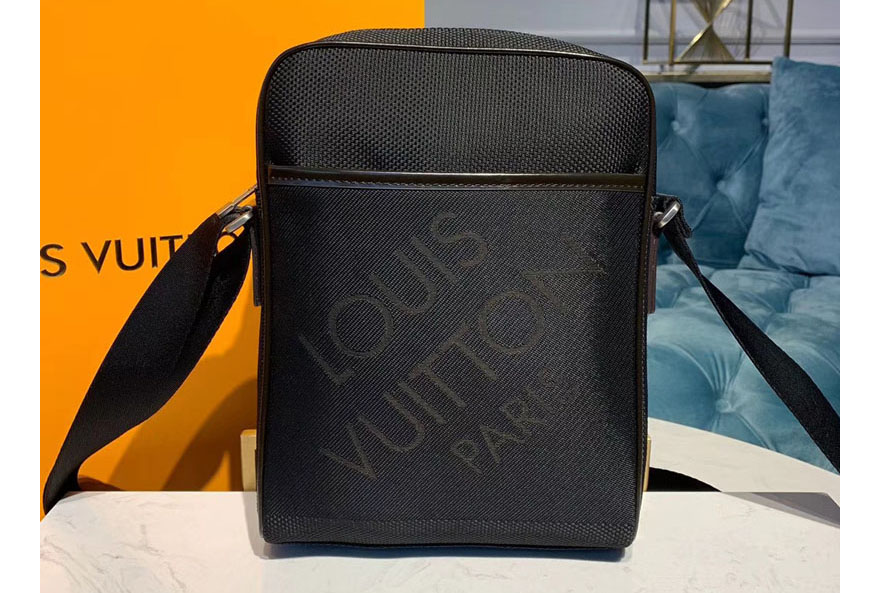 Louis Vuitton M93223 LV Messenger Bags Black Damier Geant Canvas