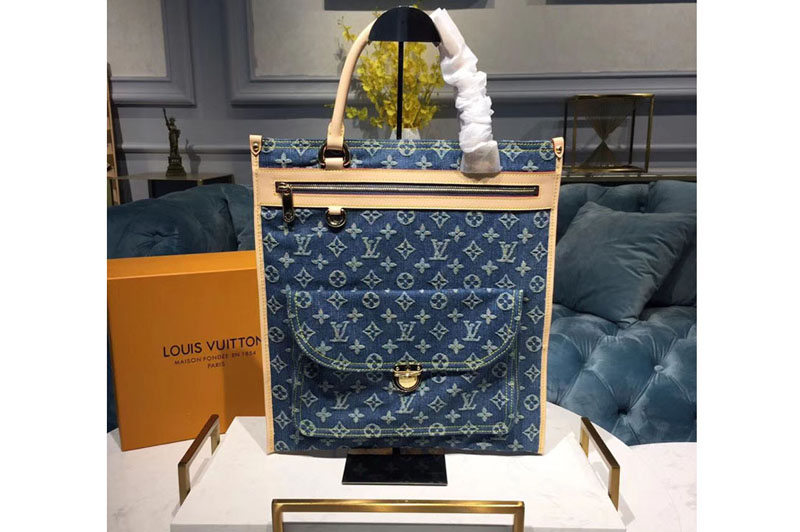 Louis Vuitton M95018 LV Bags Blue Monogram Denim