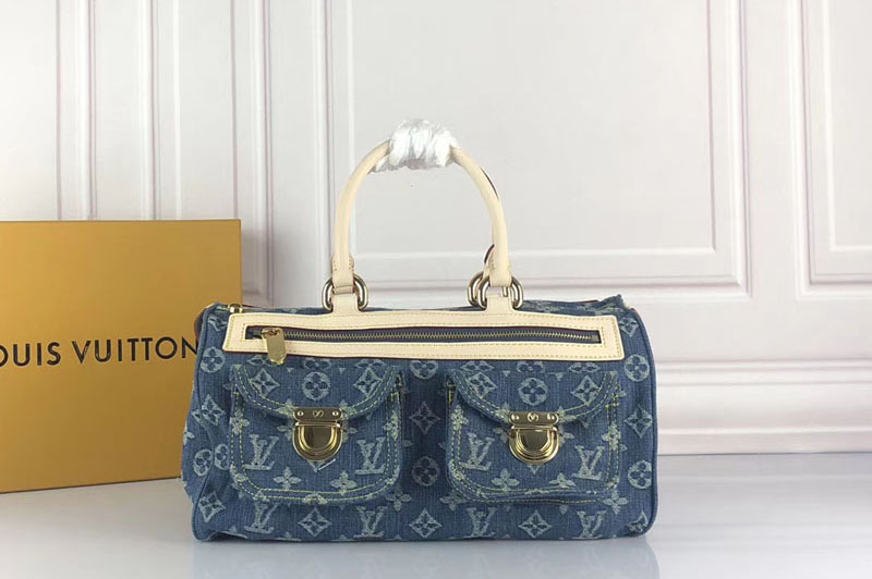 Louis Vuitton M95019 Speedy 30 Bags Monogram Denim Blue
