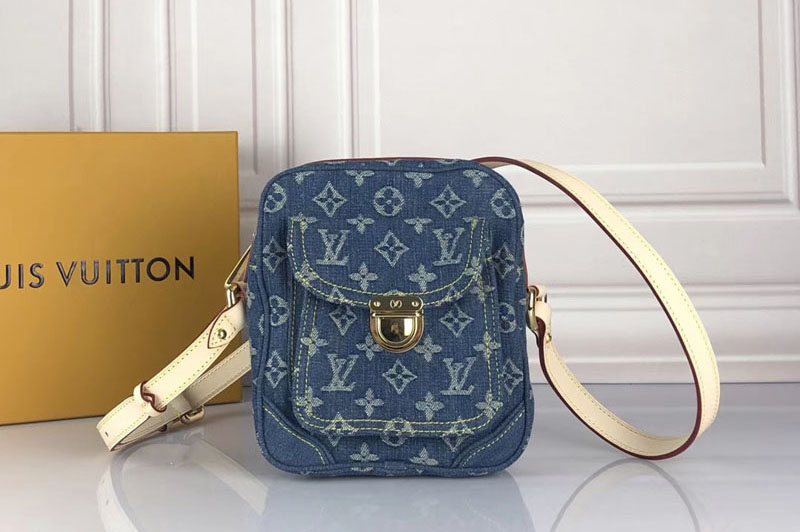 Louis Vuitton M95348 LV Camera Bag Monogram Denim Blue