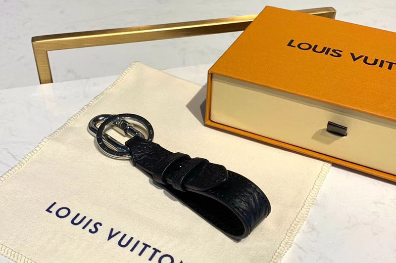 Louis Vuitton MP2362 LV Harness Dragonne Bag Charm and Key Holder Black Taurillon leather