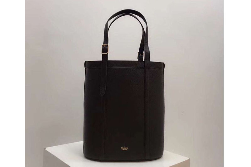 Mulberry Small Wilton Tote Bags Silky Calf Leather Black