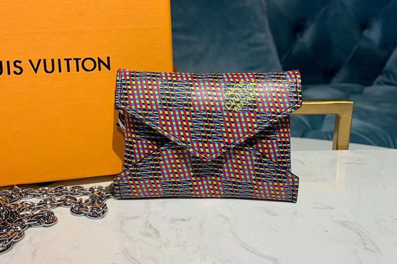 Louis Vuitton N60278 LV Kirigami Necklace Bags Damier LV Pop Pink