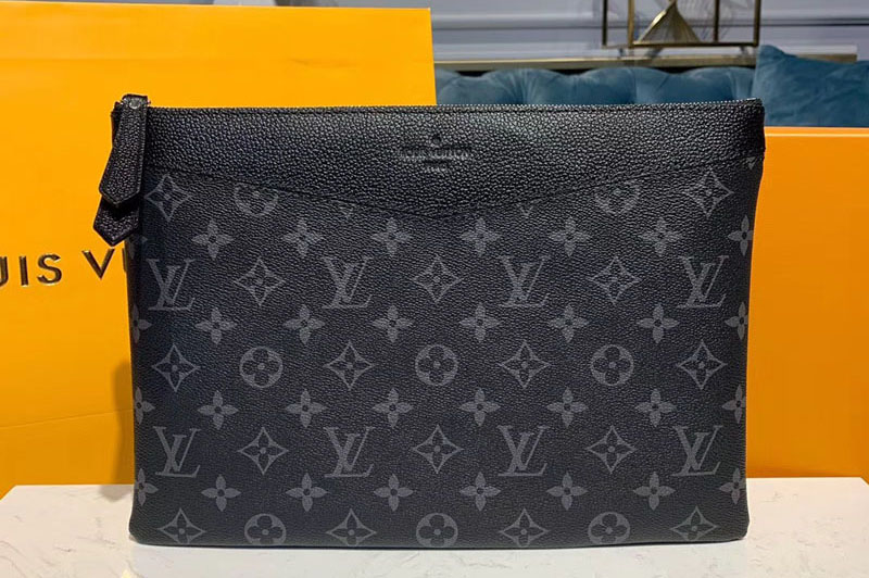 Louis Vuitton M62942 LV Daily Pouch Bags Black Monogram Eclipse Canvas