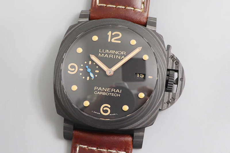 Panerai PAM 661 Carbotech VS Best Edition on Asso Leather Strap P9010