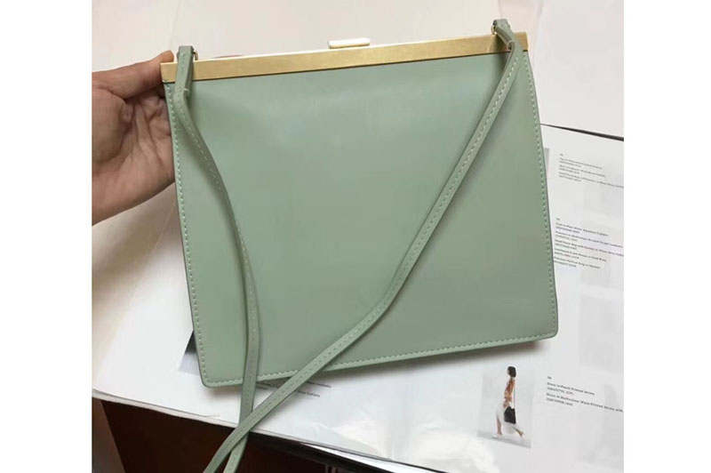 Celine Mini Clasp In Natural Calfskin Crossbody Bags Green