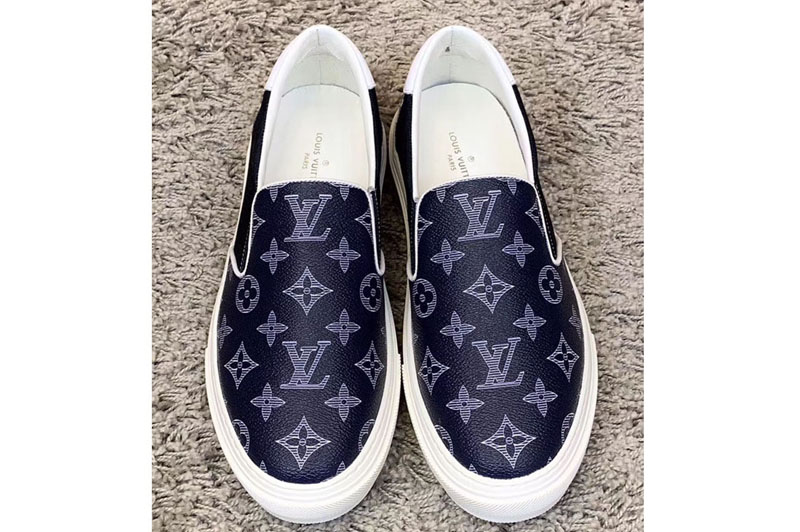 Louis Vuitton LV Trocadero Slip On Sneaker And Shoes Monogram Denim
