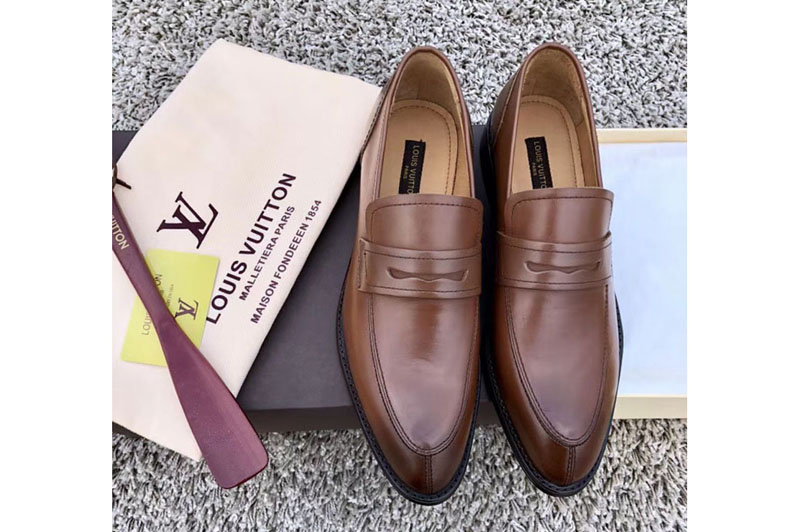 Louis Vuitton LV Varenne Loafer And Shoes Brown Calf Leather