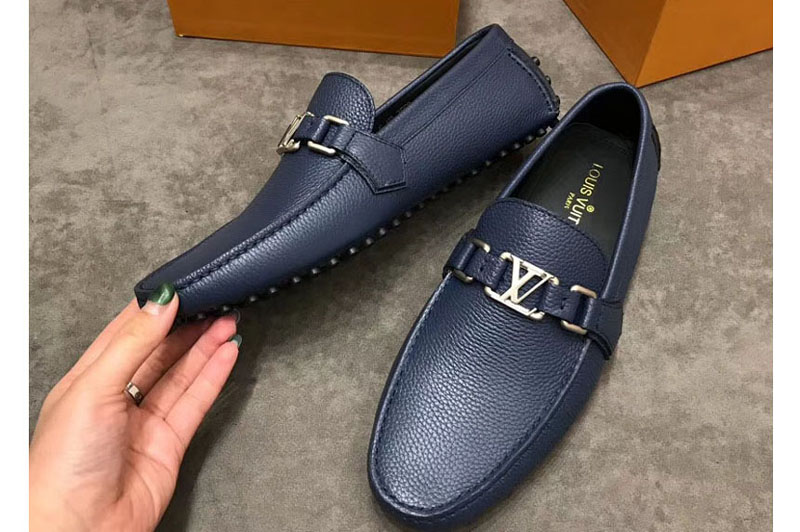 Louis Vuitton LV Hockenheim Loafer And Shoes Blue Calf Leather