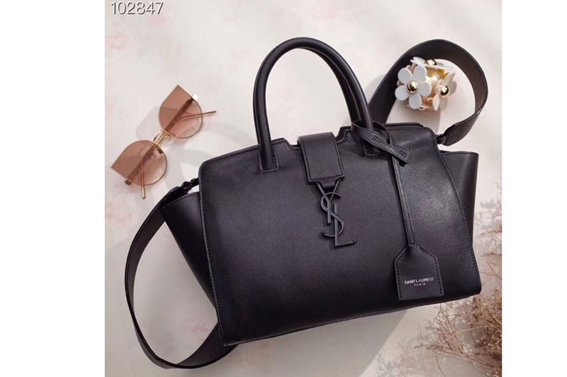 YSL Saint Laurent Downtown Small Cabas Bags Original Leather 436834 Black