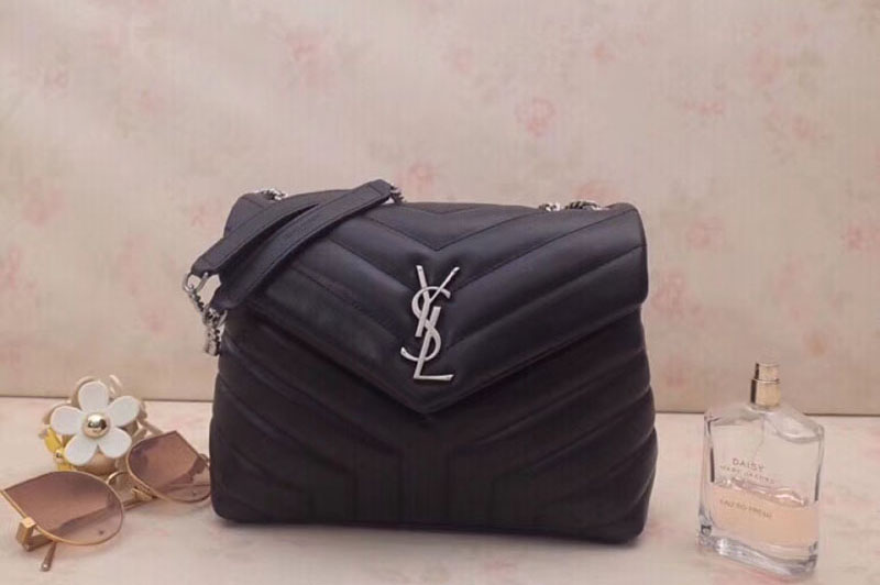 YSL Saint Laurent Loulou Small Bag in Matelasse Y Leather 494699 Black